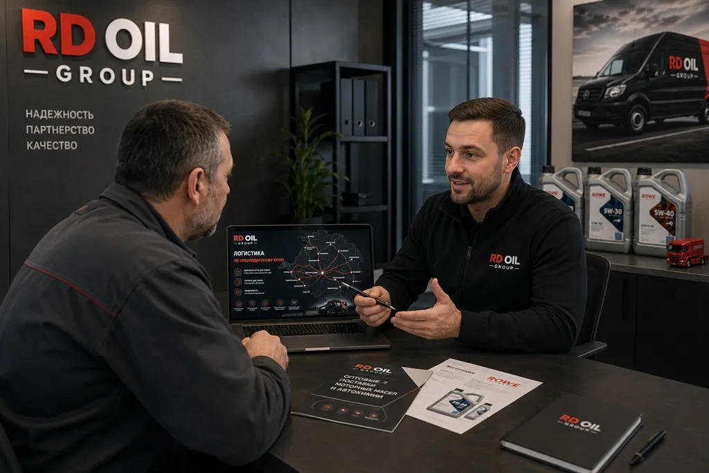 Сотрудничество RD Oil Group с автосервисами и предприятиями: условия поставок