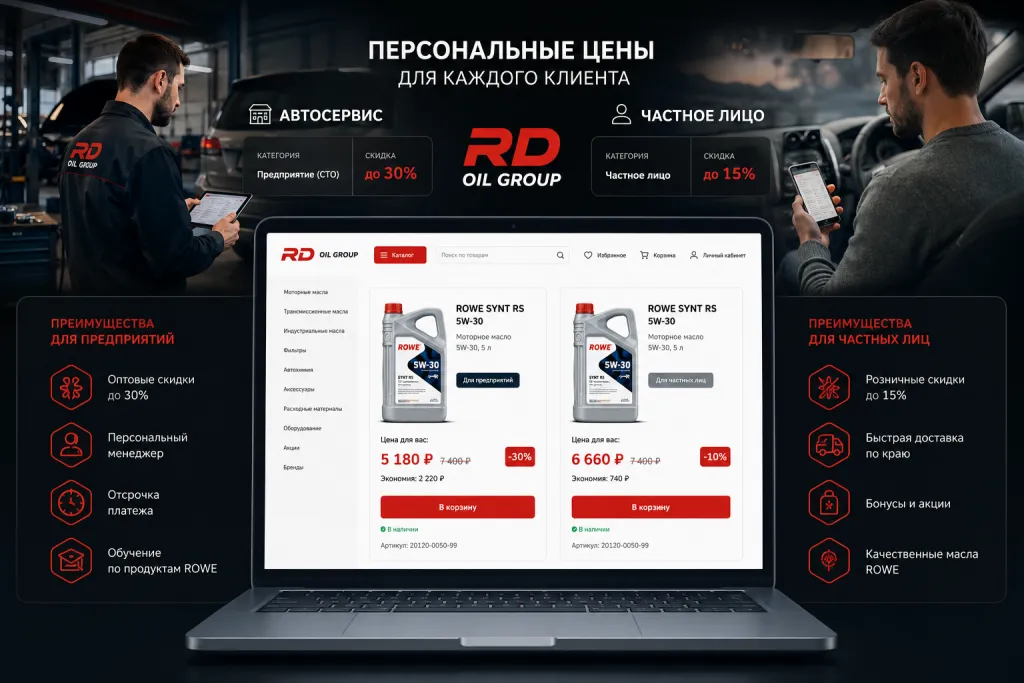Скидки для частных лиц и автосервисов
