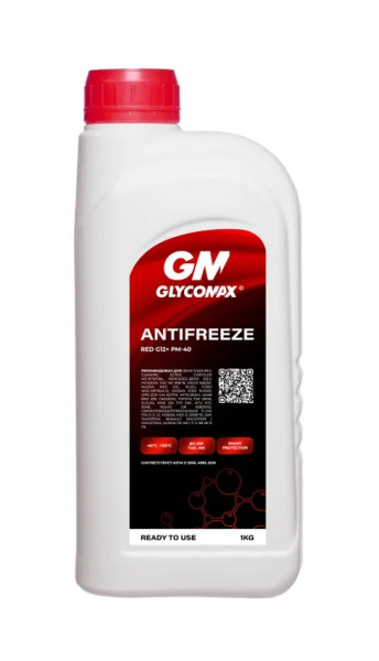 Антифриз GLYCOMAX Red G12+(1л) 1сторона